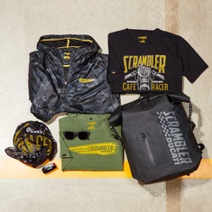 SCRAMBLER ruházat és ajándéktárgyak