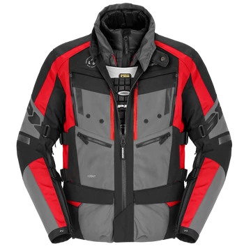 Kabát 4 Season Evo Fekete-szürke-piros