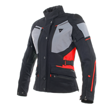 Dainese CARVE MASTER 2 LADY GORE-TEX JACKET, BLACK/FROST-GREY/RED