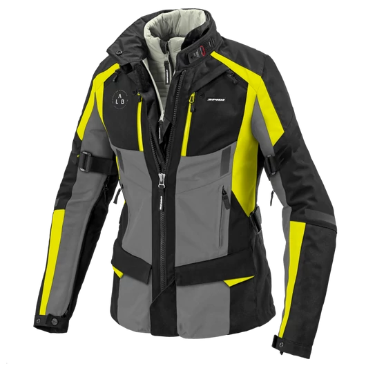 Kabát 4 Season Evo Lady Fekete-szürke-fluo sárga